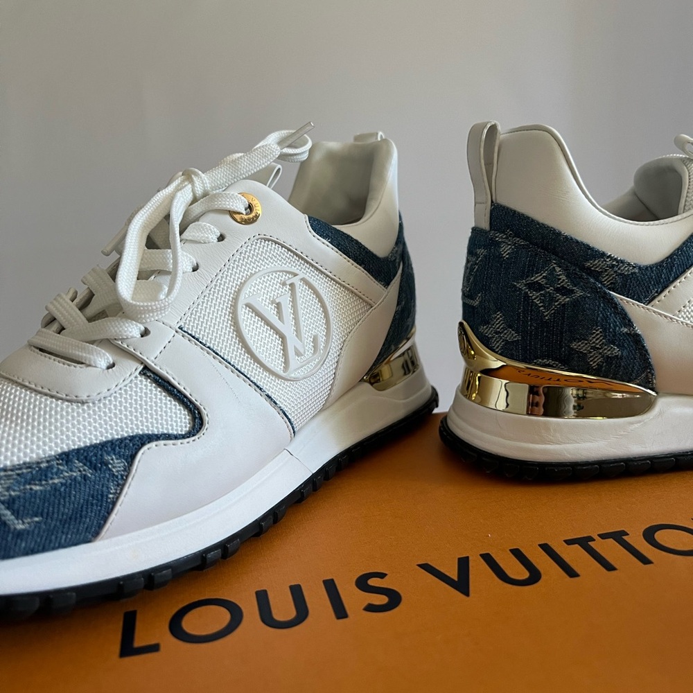 Louis Vuitton Blue Denim Runaway Sneakers